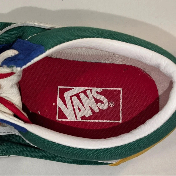 Vans Old Skool Yacht Club Suede Sneakers Blue/Green/Yellow, size M6.5/W8 - Picture 5 of 7